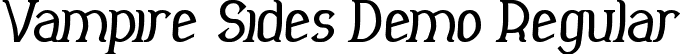 Vampire Sides Demo Regular font - VampireSidesDemoRegular.ttf