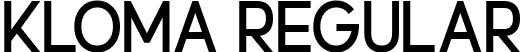 Kloma Regular font - Kloma Regular.otf