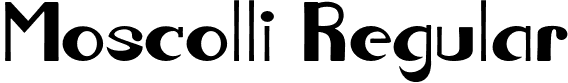 Moscolli Regular font - Moscolli-Regular.otf