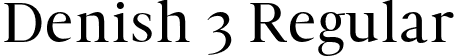 Denish 3 Regular font - Denish-Regular.otf