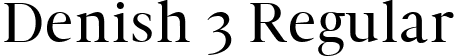 Denish 3 Regular font - Denish-Regular.ttf