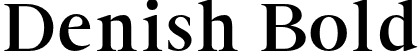 Denish Bold font - Denish-Bold.otf