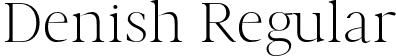 Denish Regular font - Denish-Light.otf