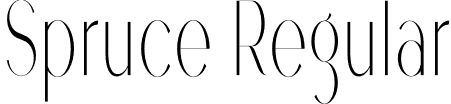 Spruce Regular font - Spruce.otf