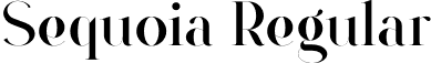 Sequoia Regular font - Sequoia.otf