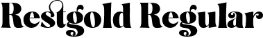 Restgold Regular font - restgold.ttf