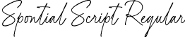 Spontial Script Regular font - spontial-scipt.otf