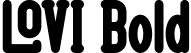 LOVI Bold font - LOVI-Bold.otf