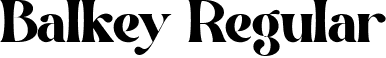 Balkey Regular font - balkey.ttf