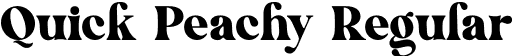 Quick Peachy Regular font - quickpeachy.otf