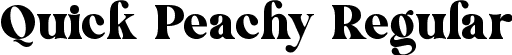 Quick Peachy Regular font - quickpeachy.ttf