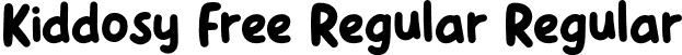 Kiddosy Free Regular Regular font - Kiddosy-Regular.otf