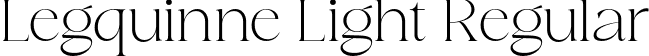 Legquinne Light Regular font - legquinne-light.otf