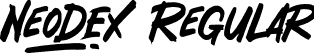 Neodex Regular font - neodex-rprgl.otf