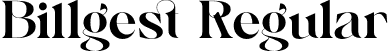 Billgest Regular font - billgest.otf