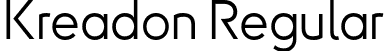 Kreadon Regular font - Kreadon-R.otf