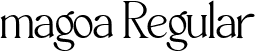 magoa Regular font - magoa.ttf