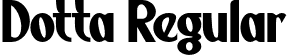 Dotta Regular font - Dotta.otf