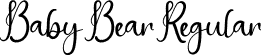 Baby Bear Regular font - Baby-Bear.otf