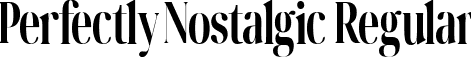 Perfectly Nostalgic Regular font - perfectly_nostalgic.ttf