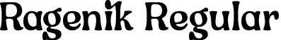 Ragenik Regular font - Ragenik-1GBlv.otf