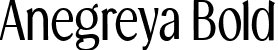 Anegreya Bold font - anegreya_bold.ttf