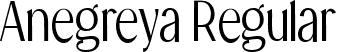 Anegreya Regular font - anegreya.ttf