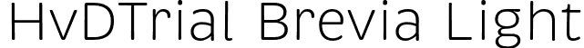 HvDTrial Brevia Light font - HvDTrial_Brevia-Light.otf