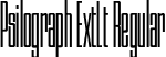 Psilograph ExtLt Regular font - Psilograph-ExtraLight.ttf