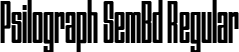 Psilograph SemBd Regular font - Psilograph-SemiBold.ttf