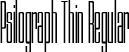 Psilograph Thin Regular font - Psilograph-Thin.ttf