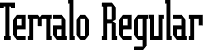 Temalo Regular font - Temalo.otf