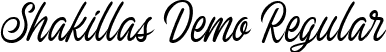 Shakillas Demo Regular font - shakillasdemo-x3kqp.ttf