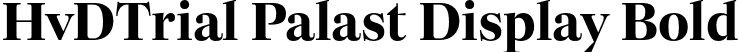 HvDTrial Palast Display Bold font - HvDTrial_PalastDisplay-Bold.otf