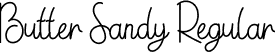 Butter Sandy Regular font - Butter-Sandy.otf