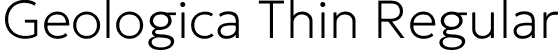 Geologica Thin Regular font - GeologicaCRSVSHRPslntwght.ttf