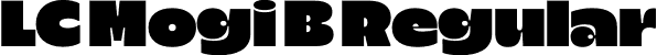 LC Mogi B Regular font - lcmogi-b.otf