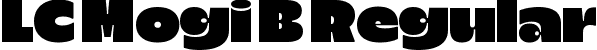 LC Mogi B Regular font - lcmogi-b.ttf