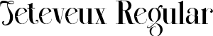 Jeteveux Regular font - jeteveux-gopja.ttf