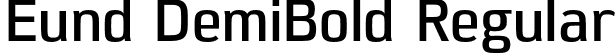 Eund DemiBold Regular font - Eund-DemiBold.otf