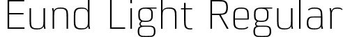 Eund Light Regular font - Eund-Light.otf