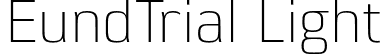 EundTrial Light font - EundTrial-Light.otf