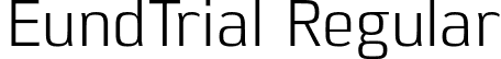 EundTrial Regular font - EundTrial-Regular.otf