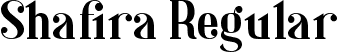 Shafira Regular font - Shafira.ttf