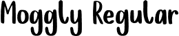 Moggly Regular font - Moggly.otf