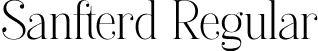 Sanfterd Regular font - Sanfterd.otf