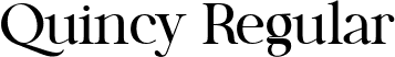 Quincy Regular font - quincyregular-ov678.ttf