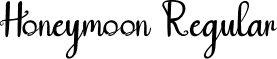 Honeymoon Regular font - Honeymoon.otf