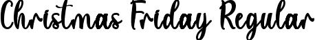 Christmas Friday Regular font - Christmas-Friday-OTF-Personal.otf