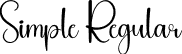 Simple Regular font - Simple.otf